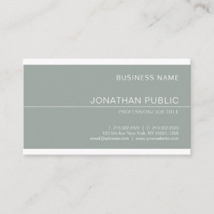 Carte De Visite Design vert créatif Design élégant professionnel d