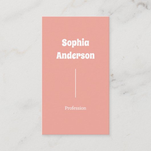 Carte De Visite Design vertical moderne | Code QR et liens sociaux (Devant)