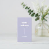 Carte De Visite Design vertical moderne | Code QR et liens sociaux (Debout devant)