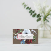 carte de visite design wedding planner aquarelle (Debout devant)