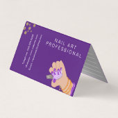 Carte De Visite Désignation à la main tirée par l'artiste du clou (Dos)