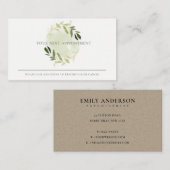 CARTE DE VISITE DÉSIGNATION PROFESSIONNELLE DE WREATH GOLD GREEN F (Devant / Derrière)