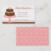 Carte De Visite Designer Bakedmarchandise-Cake (Devant / Derrière)