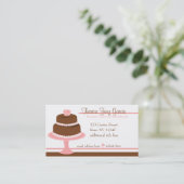 Carte De Visite Designer Bakedmarchandise-Cake (Debout devant)