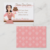 Carte De Visite Designer Bakedmarchandise-Cake (Devant / Derrière)