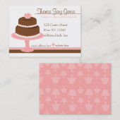 Carte De Visite Designer Bakedmarchandise-Cake (Devant / Derrière)