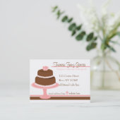 Carte De Visite Designer Bakedmarchandise-Cake (Debout devant)