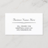 Carte De Visite Designer d'intérieur - Luxury Gold Black Geométriq (Dos)