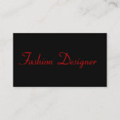 Carte De Visite Designer mode Diva I (Dos)