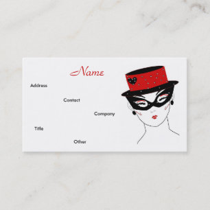 Carte De Visite Designer mode Diva I