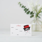 Carte De Visite Designer mode Diva I (Debout devant)