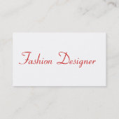 Carte De Visite Designer mode Diva I (Dos)