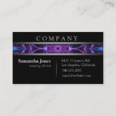 Carte De Visite Désir moderne d'améthyste (Dos)