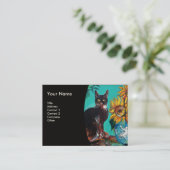 CARTE DE VISITE DÉSOLLEURS AVEC CHAT (Debout devant)