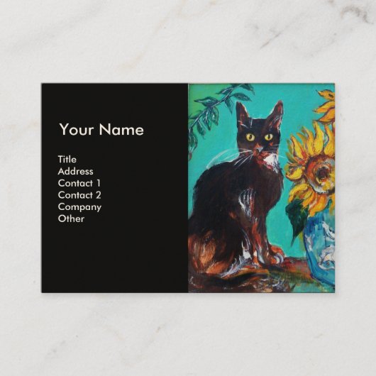 CARTE DE VISITE DÉSOLLEURS AVEC CHAT (Devant)