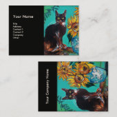 CARTE DE VISITE DÉSOLLEURS AVEC CHAT (Devant / Derrière)