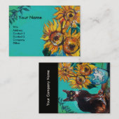 CARTE DE VISITE DÉSOLLEURS AVEC CHAT (Devant / Derrière)