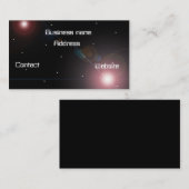 Carte de visite d'espace extra-atmosphérique (Devant / Derrière)