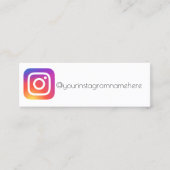 carte de visite d'espace instagram (Devant)