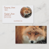 Carte de visite d'espèces de Fox (Devant / Derrière)