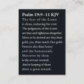 Carte De Visite Desperate Darkwave | Psalm 19:9–11 KJV Card Box (Dos)
