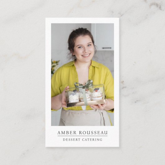 Carte De Visite Dessert Caterer Baker (Devant)
