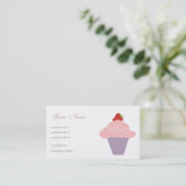 Carte De Visite Dessert de fraise (Debout devant)