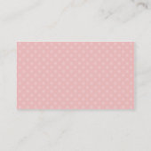 Carte De Visite Dessert de fraise (Dos)
