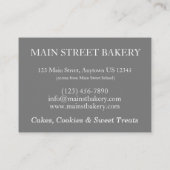 Carte De Visite Dessert de la tranche de gâteau de la couche de gi (Dos)