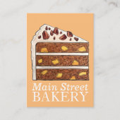 Carte De Visite Dessert de portion de gâteau de la couche de colib (Devant)