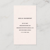 Carte De Visite Dessert sucré à la fraise Cupcake (Dos)