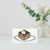 Carte De Visite Dessert Tiramisu Restauration Italienne Boulangeri (Debout devant)
