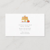 Carte De Visite Desserts Avec Mélangeur Et Chef Rose, Boulangerie (Dos)