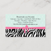Carte De Visite Desserts de boulangerie (Dos)