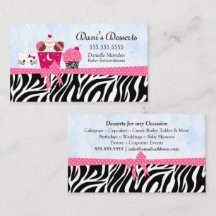 Carte De Visite Desserts de boulangerie