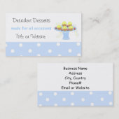 Carte De Visite Desserts Décadents (Devant / Derrière)
