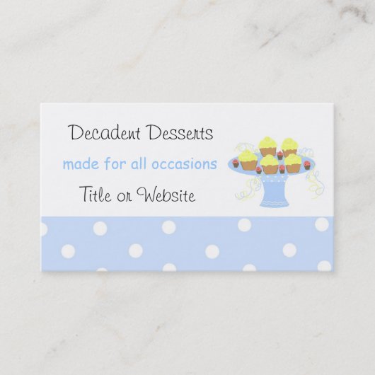 Carte De Visite Desserts Décadents (Devant)