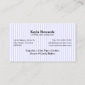 Carte De Visite Desserts doux lunatiques (Dos)