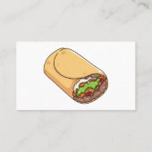 Carte De Visite dessin animé de Burrito (Dos)