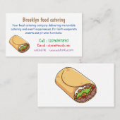 Carte De Visite dessin animé de Burrito (Devant / Derrière)