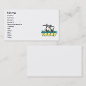 Carte De Visite dessin animé de loons (Devant / Derrière)