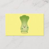 Carte De Visite dessin animé mignon de bok choy (Dos)