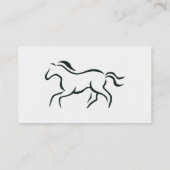 Carte De Visite Dessin au trait cheval (Dos)