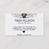 Carte De Visite Dessin classique de l'illustration de Queen Bee (Dos)