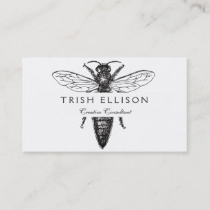 Carte De Visite Dessin classique de l'illustration de Queen Bee