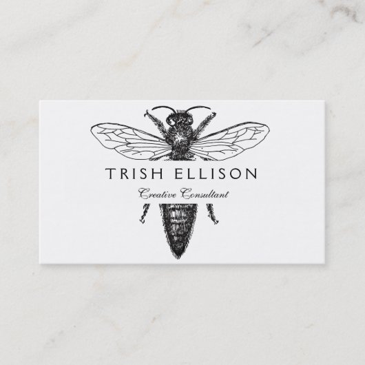 Carte De Visite Dessin classique de l'illustration de Queen Bee (Devant)