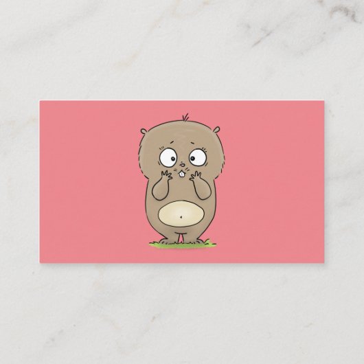 Carte De Visite Dessin d'adorable hamster (Dos)