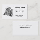 Carte De Visite Dessin d'aigle (Devant / Derrière)