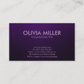 Carte De Visite Dessin d'art en pots de yoga (Dos)