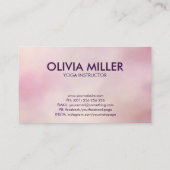 Carte De Visite Dessin d'art en pots de yoga (Dos)